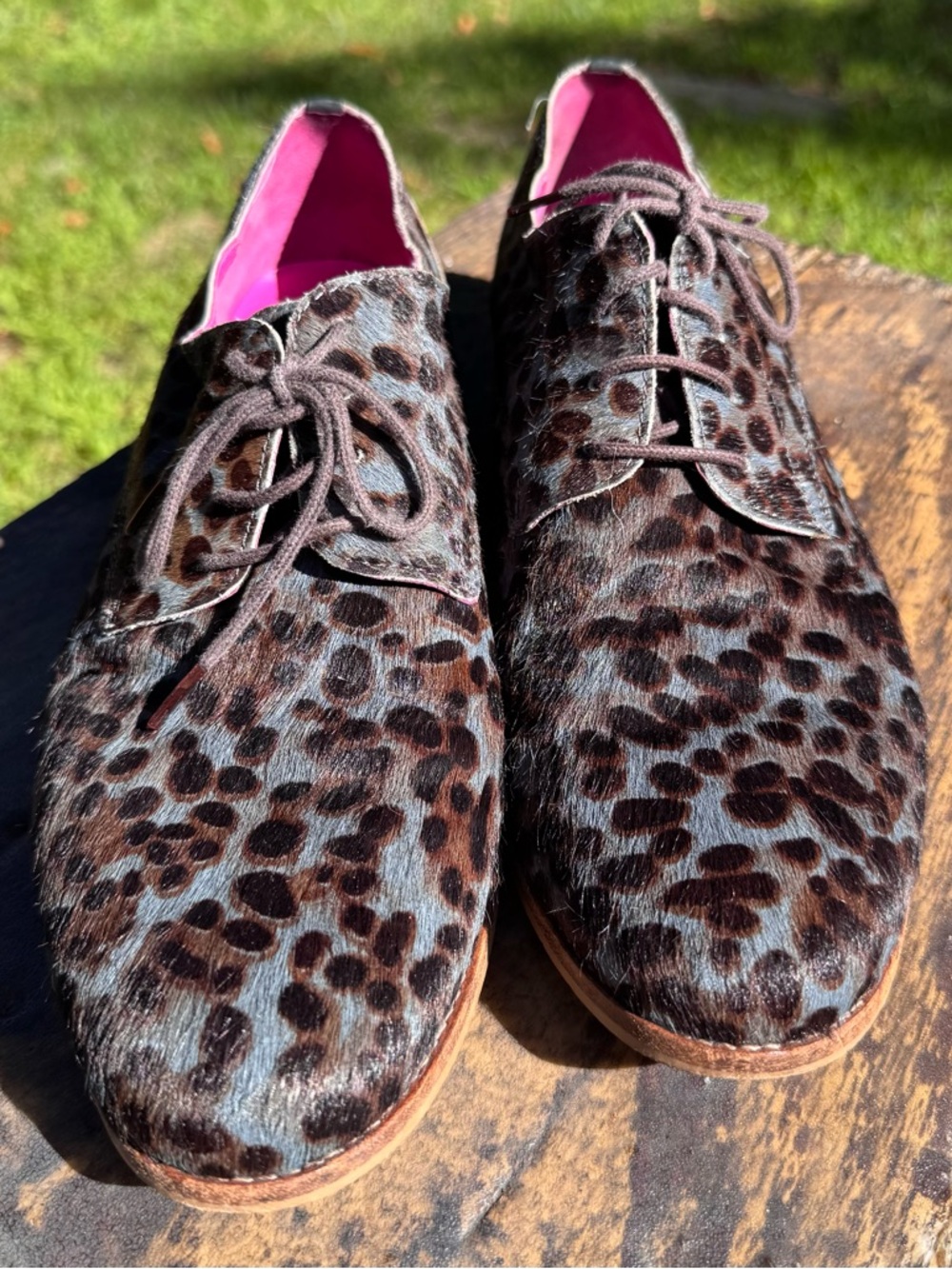 Boden Women’s Calf Hair Oxfords.   Size 42/10.5